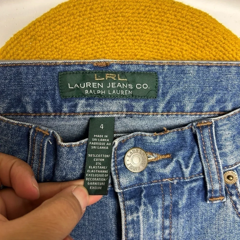 Lauren Ralph Lauren vintage Y2K wide leg blue jeans‎ stretchy size 4
